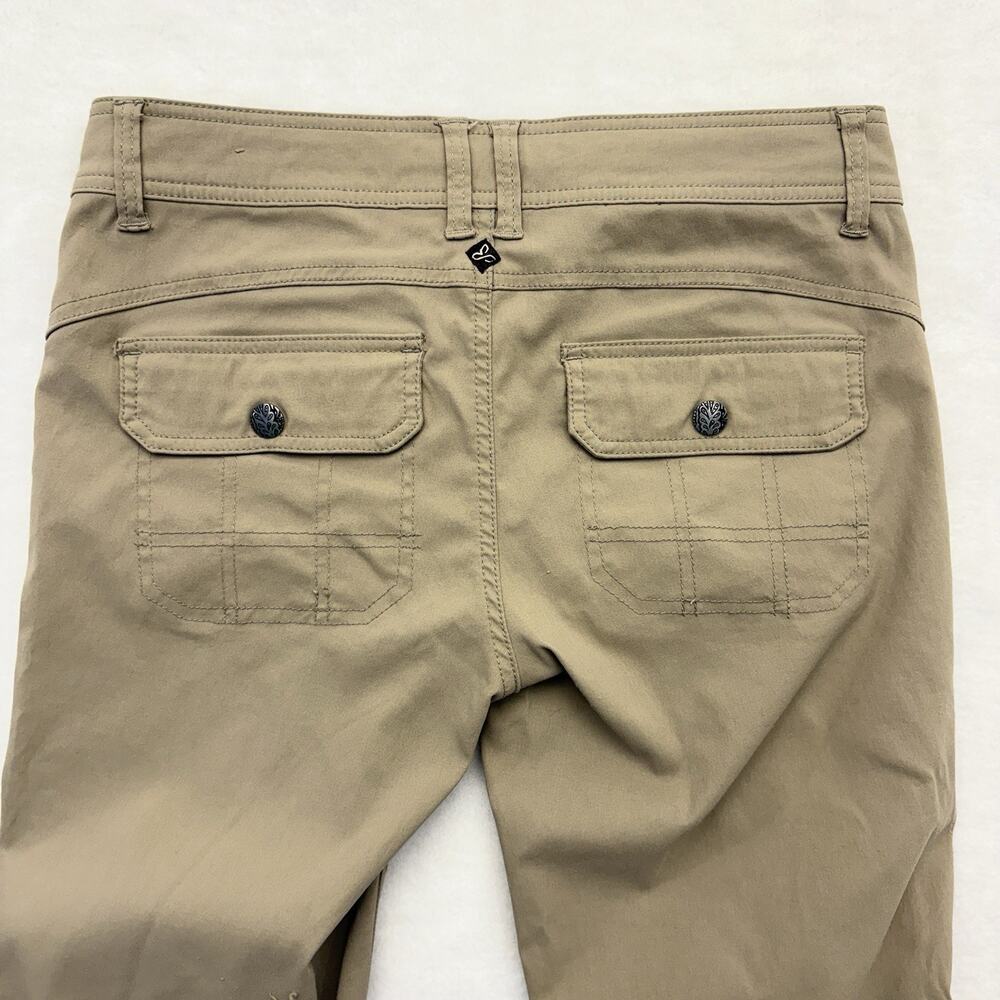 Prana Halle Pants Low Rise Bootcut Nylon Tan Convertible Hiking Pants 4 TALL - Picture 6 of 13